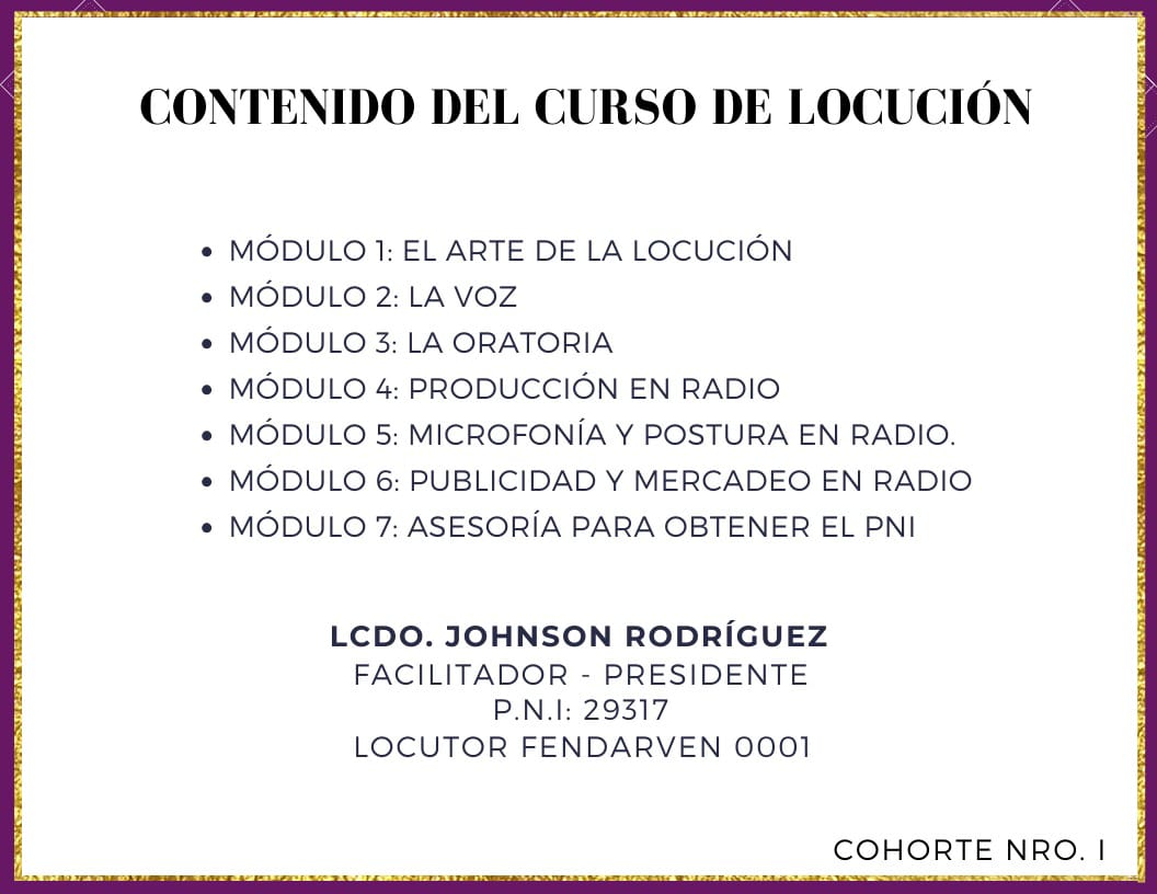 Certificado de Locución Parte Trasera